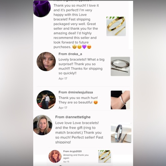 Gold Love Screwdriver Bangle Bracelet Luxury Nail Screw Without Stones - Picture 3 of 4